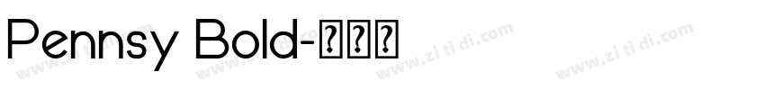 Pennsy Bold字体转换
